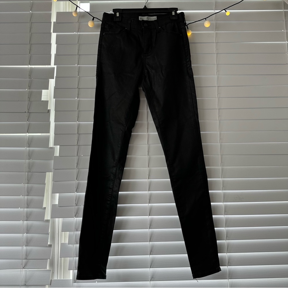 TOPSHOP faux leather pants